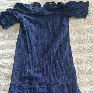 Sugarlips Midnight Blue Eyelet Dress
